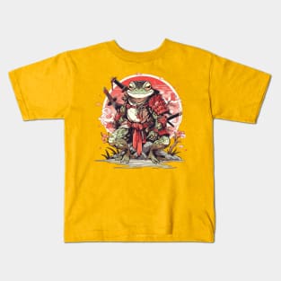 samurai frog Kids T-Shirt